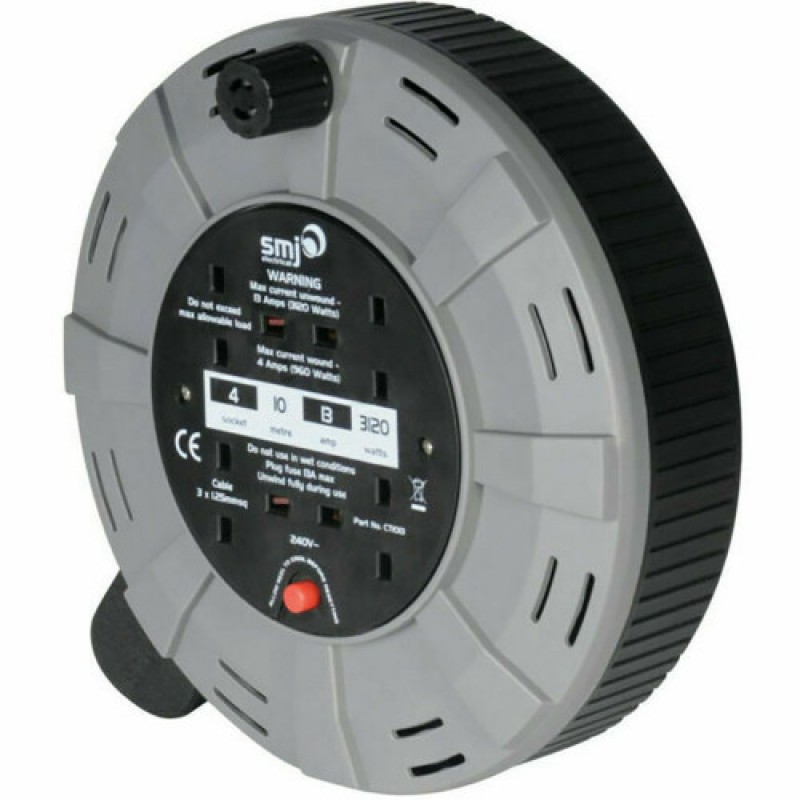 4 SOCKET 10M EXT REEL